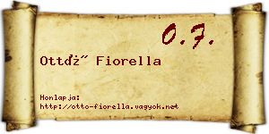 Ottó Fiorella névjegykártya